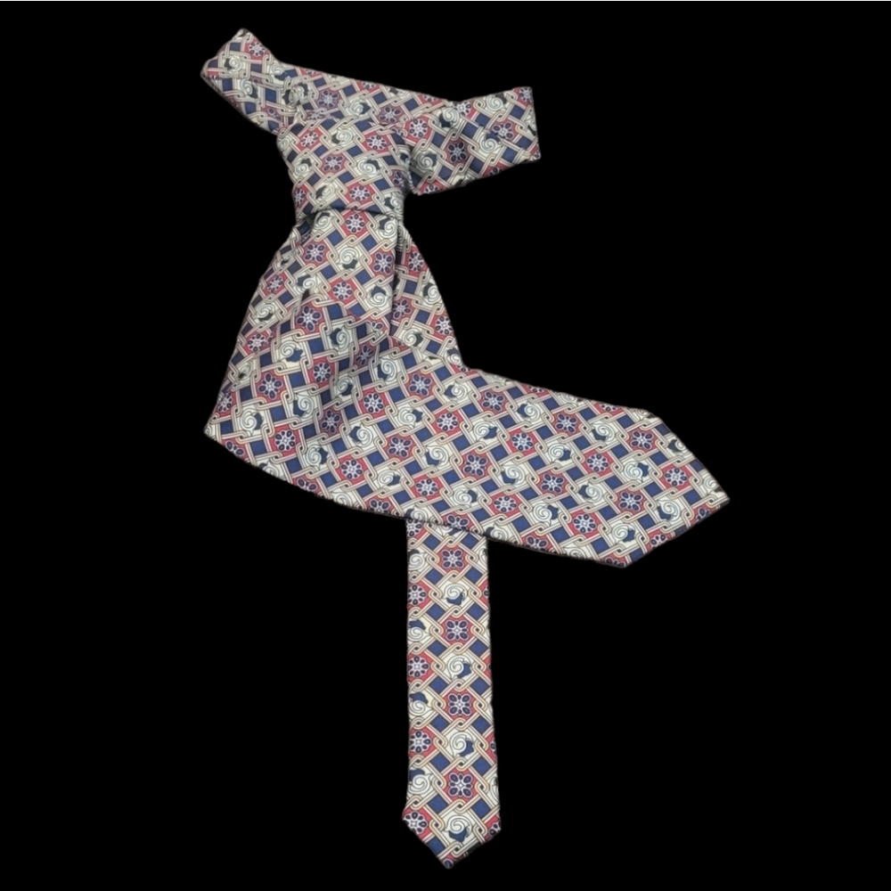 Vintage Hi-Tie Men's Patterned Silk Tie